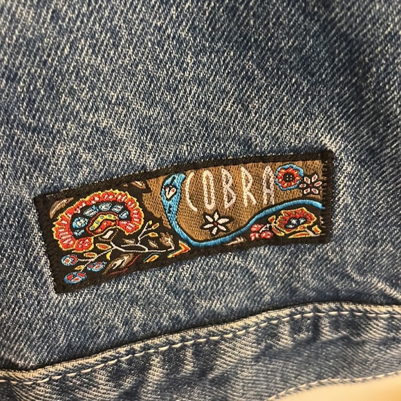 Vintage 1990 Cobra denim jacket with stripe details - Picture 3 of 3
